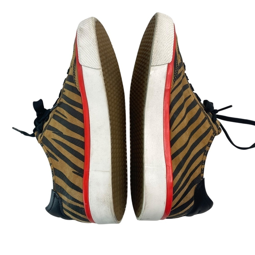 RAG & BONE Army Animal-Print Low Top Suede Sneakers Size 37.5 - Picture 3 of 10